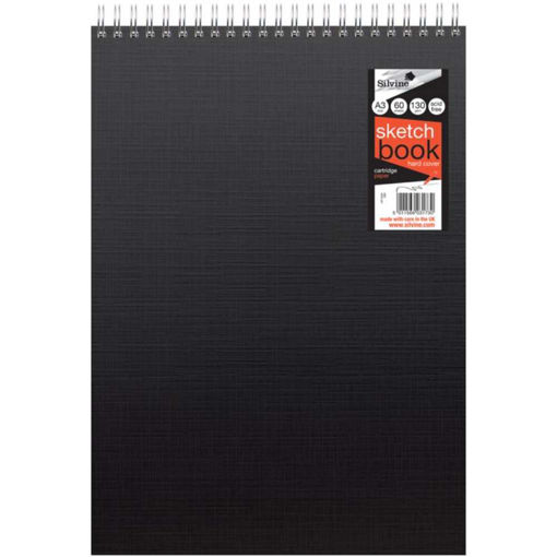 Picture of 130GSM A3 HARDBACK SPIRAL SKETCH BOOK 60 SHEETS